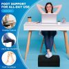WADCIMC Office Footrest Adjustable Height Ergonomic Support-3