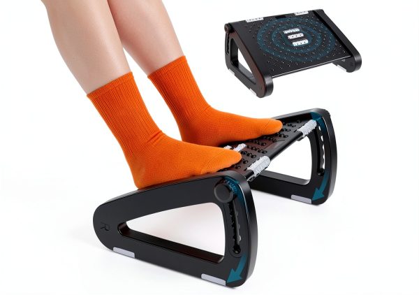 Railger Ergonomic Office Footrest Adjustable Height Massage-0