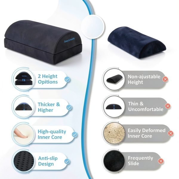StepLively Foot Rest Adjustable Height Ergonomic Office-2