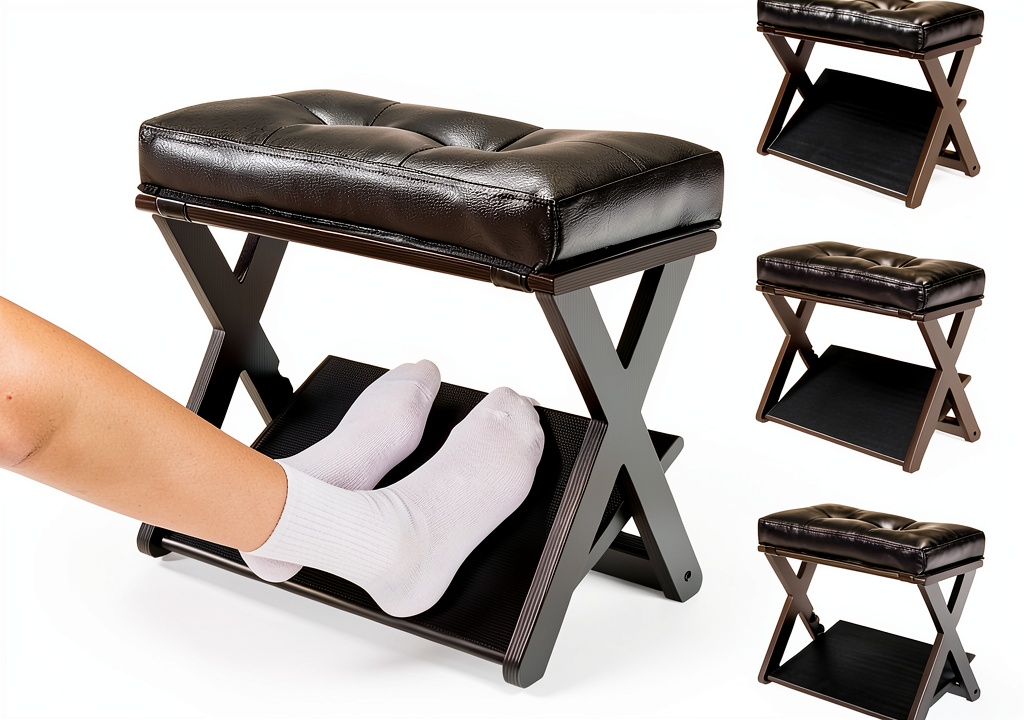 HOMELYSTBO footrest in use at an office desk