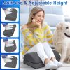 CushZone Office Footrest Adjustable Height Ergonomic Design-4