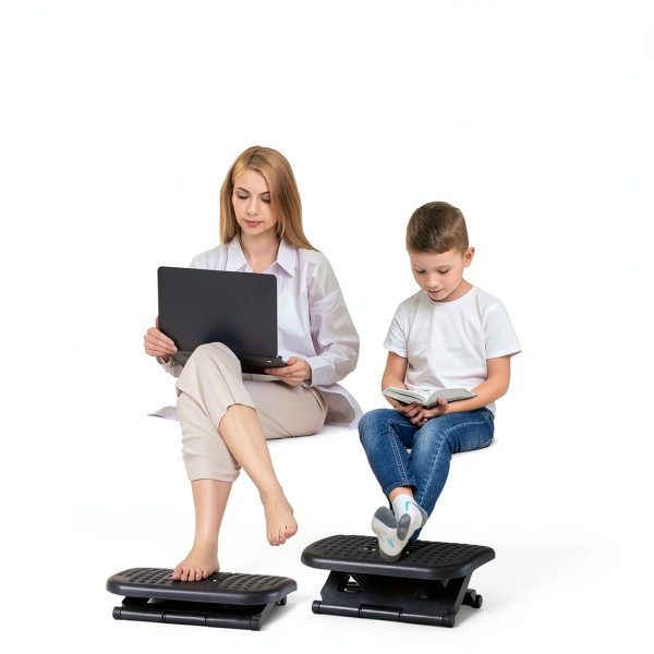 HUANUO Ergonomic Foot Rest Adjustable Height Massage-4
