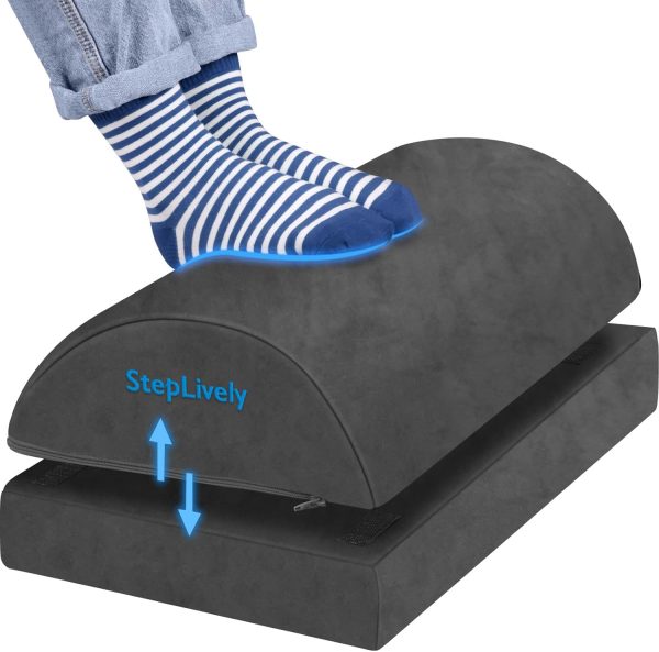 StepLively Foot Rest Adjustable Height Ergonomic Office-0