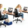 Lanblu Ergonomic Office Footrest 3 Height Adjustable Support-4