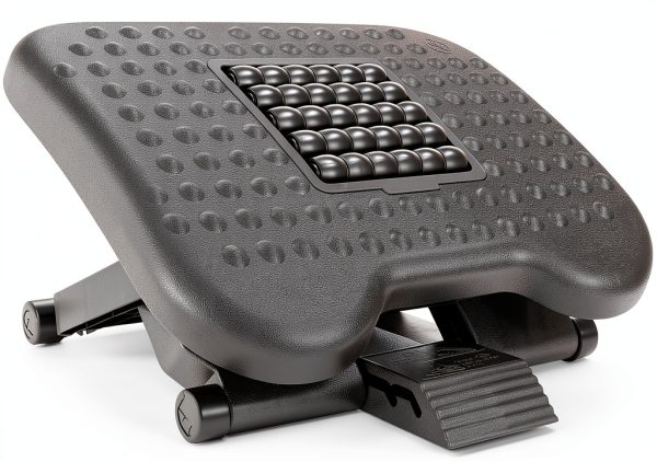 Mount-It Adjustable Ergonomic Footrest Massaging Rollers-0