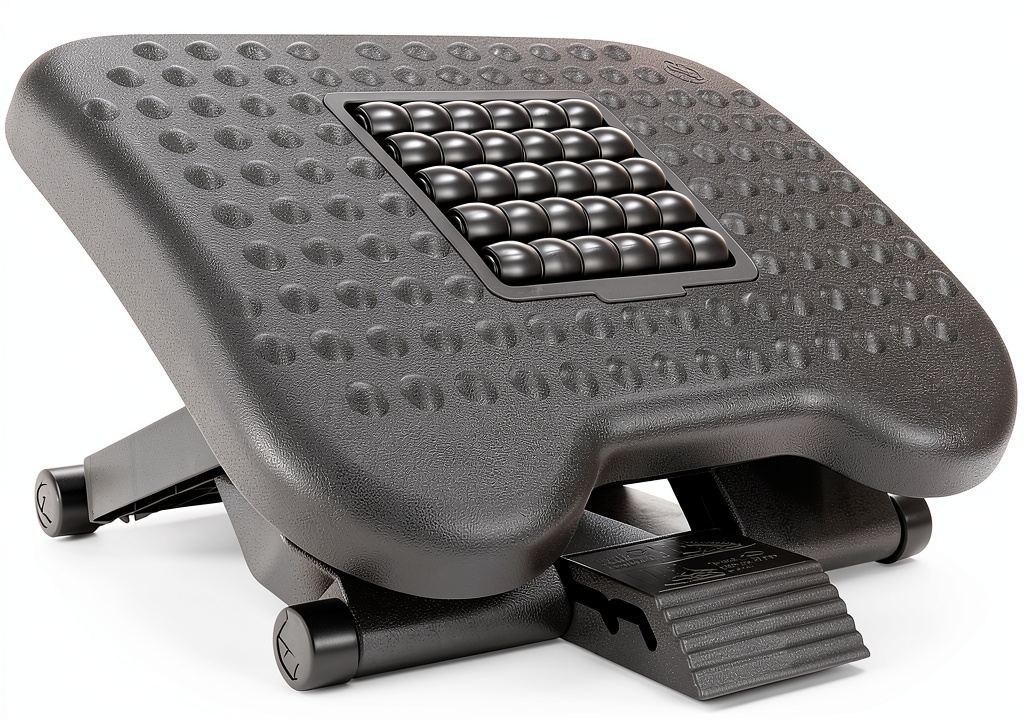 Mount-It footrest positioned under an office desk