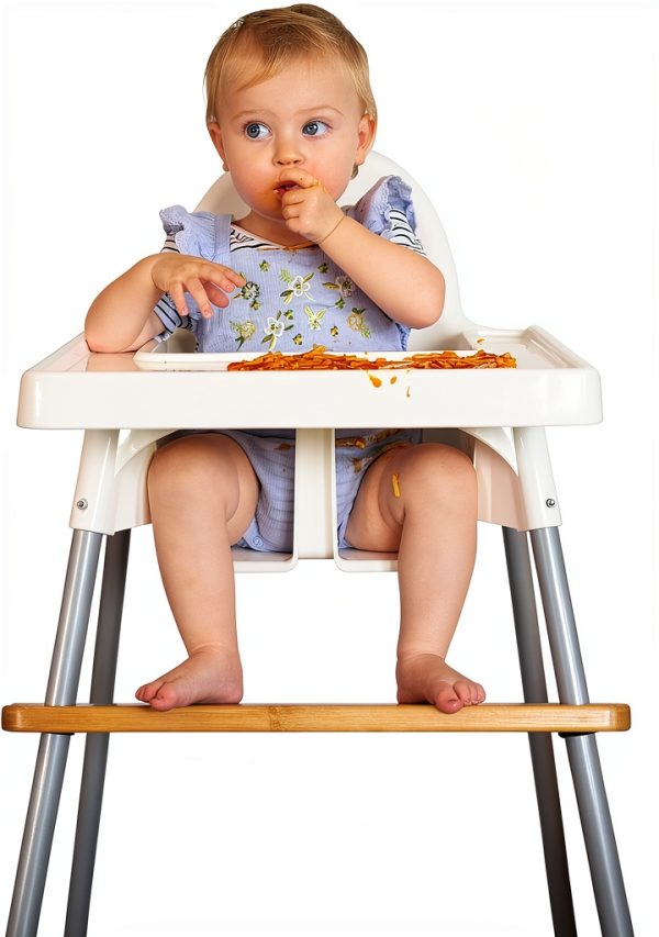 Bamboo Footrest for IKEA Antilop Highchair Adjustable Kids-5