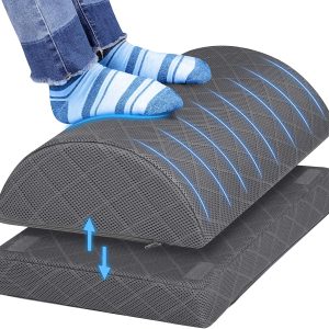 CushZone Office Footrest Adjustable Height Ergonomic Design-0