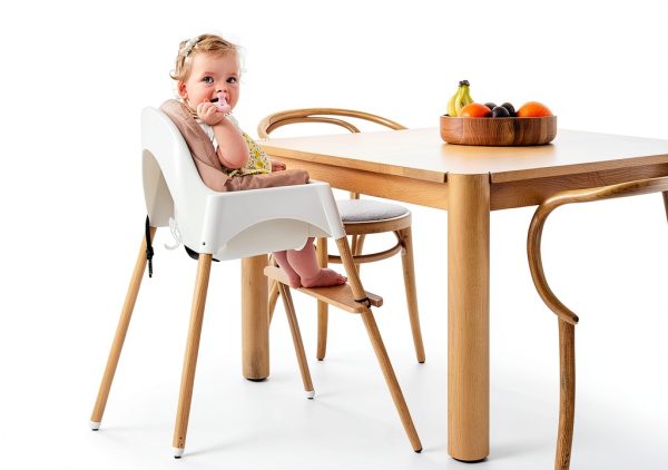 Bamboo Footrest for IKEA Antilop Highchair Adjustable Kids-4