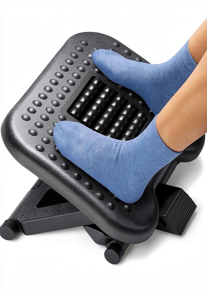 HUANUO foot rest in use under a desk