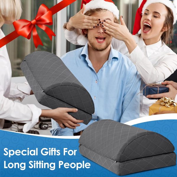 CushZone Office Footrest Adjustable Height Ergonomic Design-6