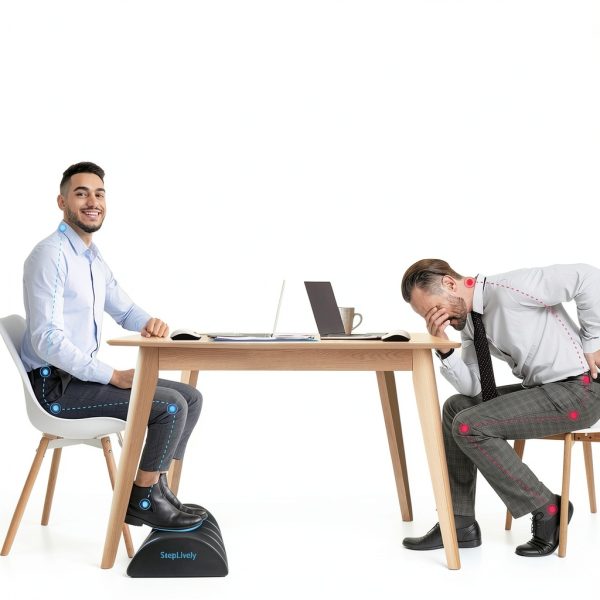 StepLively Office Footrest Ergonomic Adjustable Height-4
