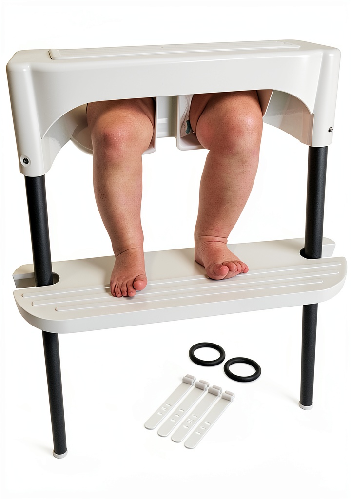Ikea high chair foot rest installed on Antilop high chair