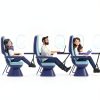 Qryuvfek Foot Hammock Oxford Cloth Memory Foam Airplane-2