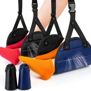 Pmlilb Foot Hammock Airplane Travel Comfort Adjustable-0