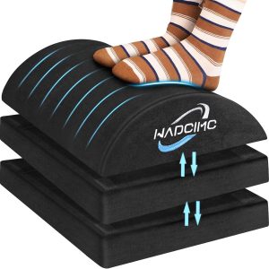 WADCIMC Office Footrest Adjustable Height Ergonomic Support-0