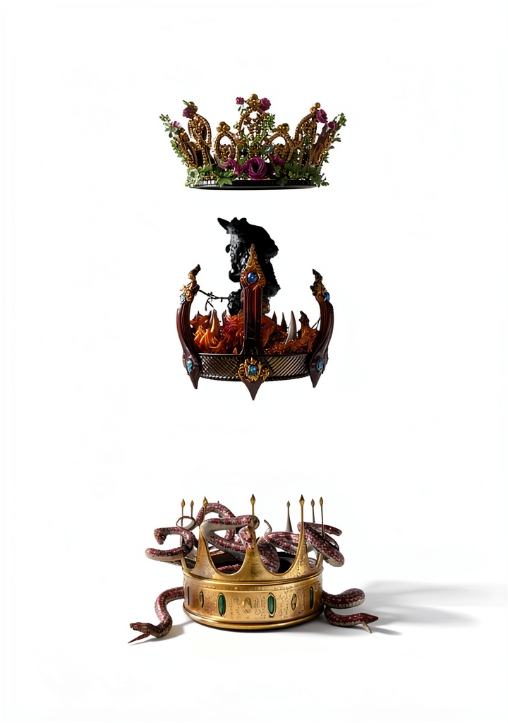 Three Dark Crowns Kindle book cover on a tablet screen