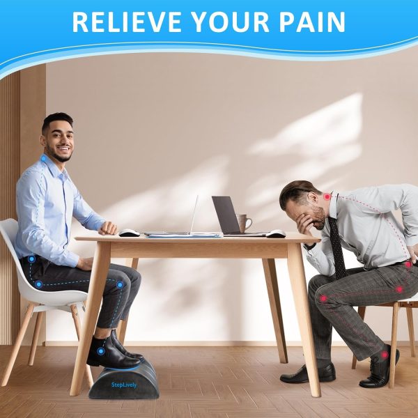 StepLively Office Footrest Adjustable Height Ergonomic-4