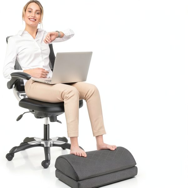 CushZone Foot Rest Adjustable Ergonomic Office Comfort-3