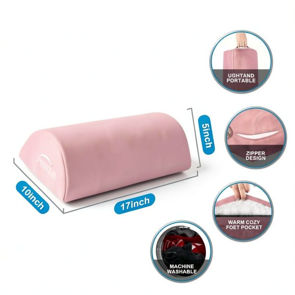 TALSTILA Under Desk Footrest Warm Plush Feet Pocket-2