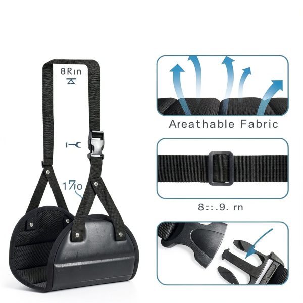 Pmlilb Foot Hammock Airplane Travel Comfort Adjustable-1