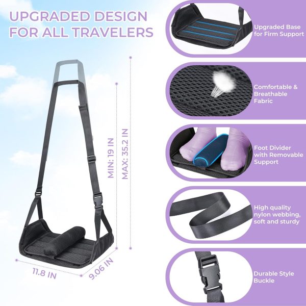 Babenest Airplane Footrest Hammock Ergonomic Support-6