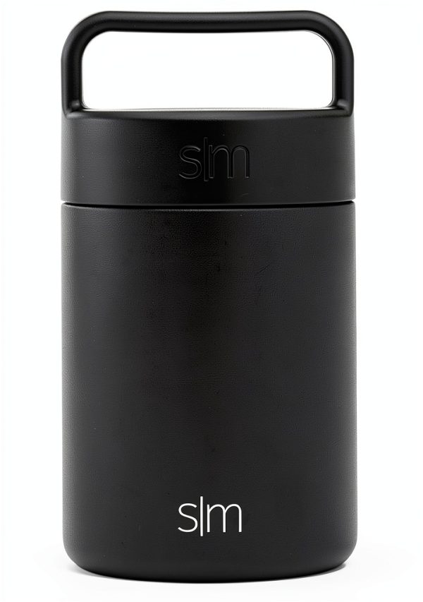 Simple Modern Insulated Food Jar 16oz Midnight Black Double Wall-0
