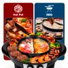 Soupify 2-in-1 Hot Pot & Grill Korean BBQ with Dual Temp Control Black-2