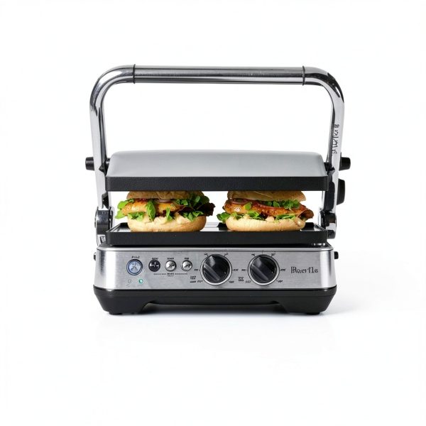 Breville Sear and Press Grill Brushed Stainless Steel Grill BGR700BSS-1