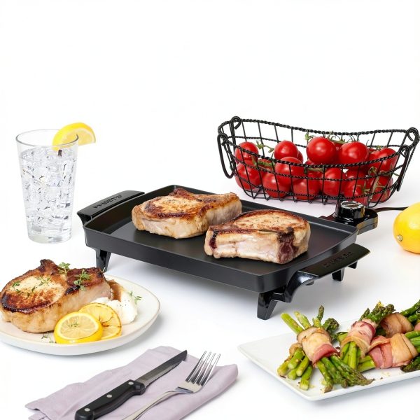 Presto 07211 Liddle Griddle with PFAS-Free Nonstick Grease Tray Black-7