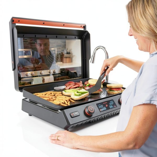 Blackstone Electric Griddle 22-Inch 1600W Ceramic Titanium Non‑Stick-4