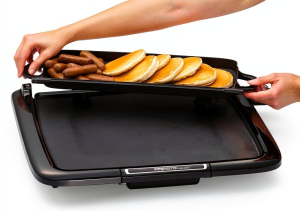 Presto 07023 Electric Griddle with Warming Tray – 14×15 Nonstick-4