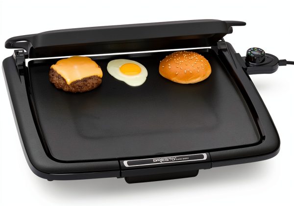 Presto 07023 Electric Griddle with Warming Tray – 14×15 Nonstick-3