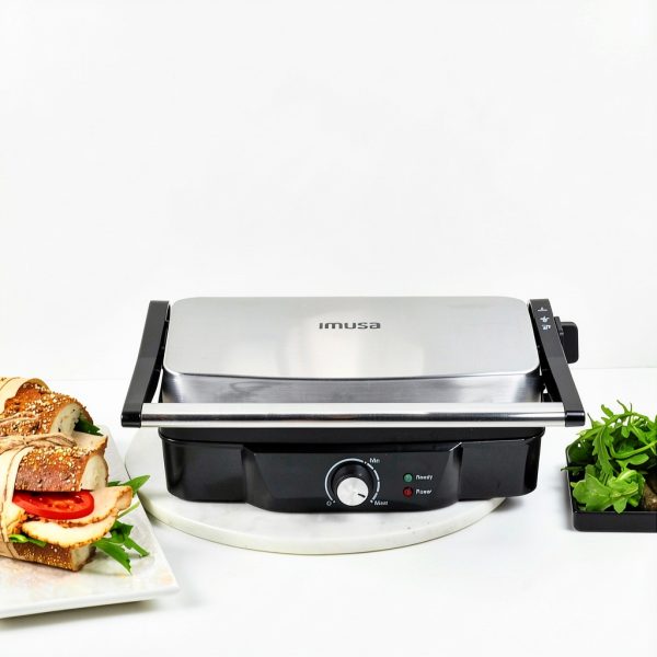 IMUSA Stainless Steel Panini Press 12x10 Adjustable Nonstick-3