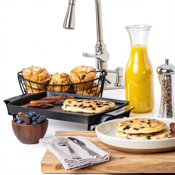 Presto 07211 Liddle Griddle with PFAS-Free Nonstick Grease Tray Black-3