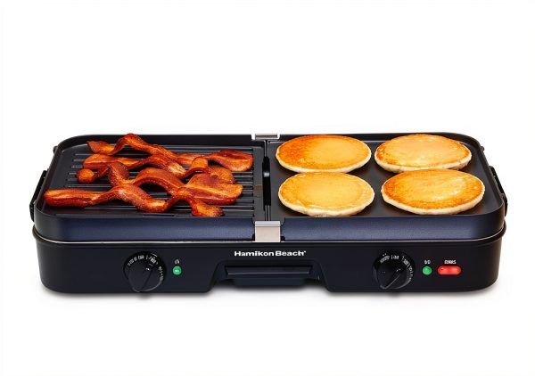 Hamilton Beach 3-in-1 Electric Indoor Grill and Griddle 8-Serv Black-7