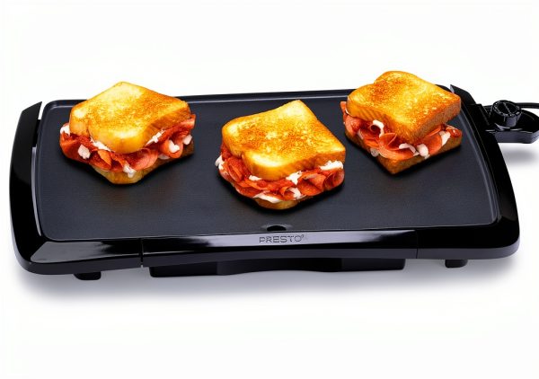 Presto 07030 Cool Touch Electric Griddle Black 10 x 20 Inch Nonstick-1