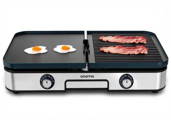 Gourmia Indoor Grill & Griddle 3-in-1 Combo XL Ceramic Grey GEG1430-0