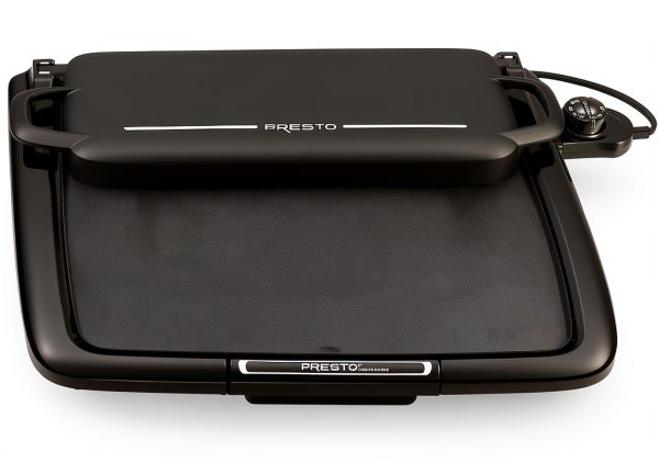 Presto 07023 Electric Griddle with Warming Tray – 14×15 Nonstick-1