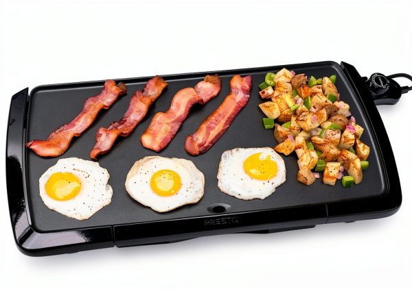 Presto 07030 Cool Touch Electric Griddle Black 10 x 20 Inch Nonstick-0