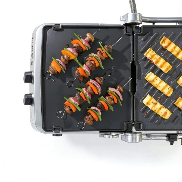 Breville Sear and Press Grill Brushed Stainless Steel Grill BGR700BSS-2