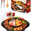 Soupify 2-in-1 Hot Pot & Grill Korean BBQ with Dual Temp Control Black-4