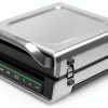 George Foreman Smokeless Electric Grill 4-6 Servings Stainless Steel-0