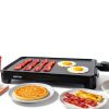 Electric Griddle Gourmia 22in Nonstick Ceramic Cooker Grey-4