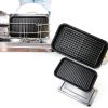 Electric Indoor Grill Pukomc 2-in-1 Temp Control, Plate, Beige-6