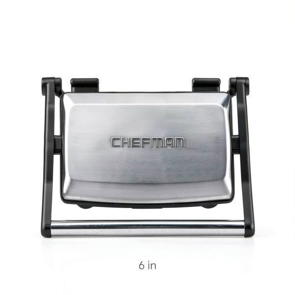 Chefman Electric Panini Press Grill & Sandwich Maker Black RJ02-180-7