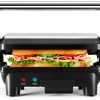 Chefman Electric Panini Press Grill & Sandwich Maker Black RJ02-180-0