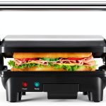 Chefman Electric Panini Press Grill & Sandwich Maker Black RJ02-180-0