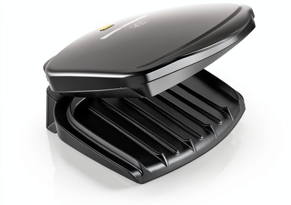 George Foreman 2-Serving Plate Electric Indoor Grill Black GR10B-2