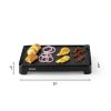 Electric Griddle Gourmia 22in Nonstick Ceramic Cooker Grey-7